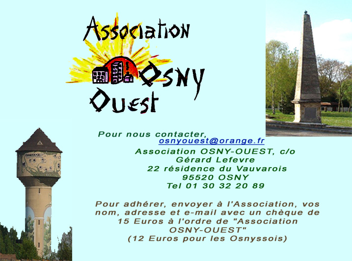 Contacts de l'association Osny ouest